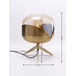 Tischleuchten-KARE Design Tischleuchte Golden Goblet Ball