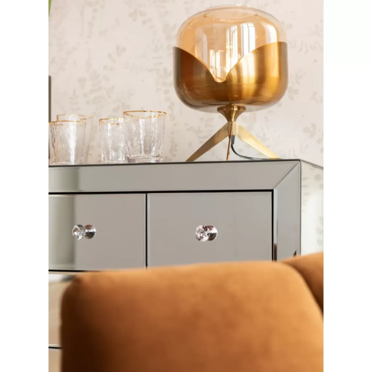 Tischleuchten-KARE Design Tischleuchte Golden Goblet Ball
