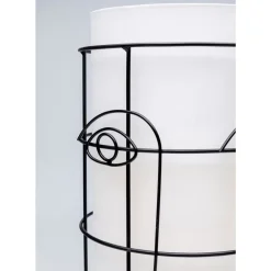 Tischleuchten-KARE Design Tischleuchte Grid Face Weis 60Cm