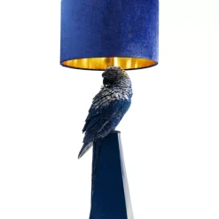 Tischleuchten-KARE Design Tischleuchte Parrot Blau 84Cm