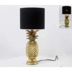 Tischleuchten-KARE Design Tischleuchte Pineapple Gold 47Cm