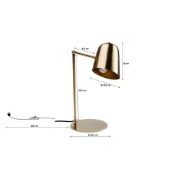 Tischleuchten-KARE Design Tischleuchte Theater Brass