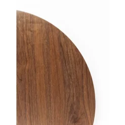 Tische-KARE Design Tischplatte Invitation Round Walnut O90Cm