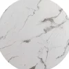 Tische-KARE Design Tischplatte Schickeria Marmoroptik Weis O80Cm