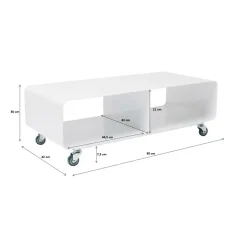 Kommoden & Sideboards-KARE Design Tv Board Lounge M Mobil Weiss