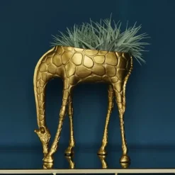 Deko & Geschenkartikel-KARE Design Ubertopf Giraffe Greta,Gold