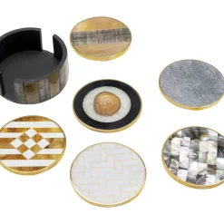 Geschirr & Tischaccessoires-KARE Design Untersetzer Nature (6/Set)