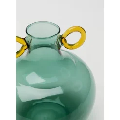 Vasen-KARE Design Vase Amore Handle Blau 16Cm