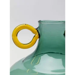 Vasen-KARE Design Vase Amore Handle Blau 16Cm
