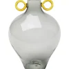 Vasen-KARE Design Vase Amore Handle Grau 23Cm