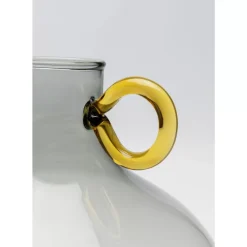 Vasen-KARE Design Vase Amore Handle Grau 23Cm