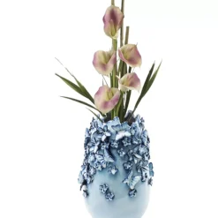 Vasen-KARE Design Vase Butterflies Lightblue 35Cm