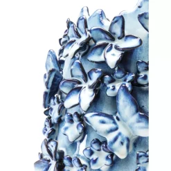 Vasen-KARE Design Vase Butterflies Lightblue 35Cm