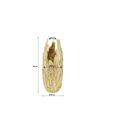 Vasen-KARE Design Vase Feathers Gold 80