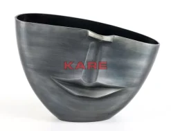 Vasen-KARE Design Vase Half Face Anthrazit 31Cm