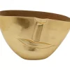 Vasen-KARE Design Vase Half Face Gold 46Cm