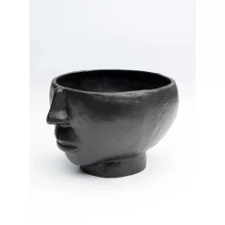 Vasen-KARE Design Vase Half Face Schwarz 23Cm