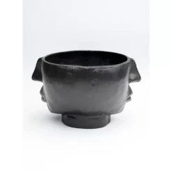 Vasen-KARE Design Vase Half Face Schwarz 23Cm