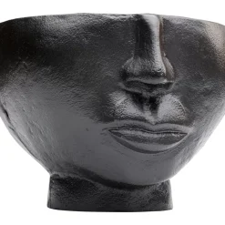Vasen-KARE Design Vase Half Face Schwarz 23Cm
