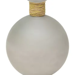 Vasen-KARE Design Vase Isola Belly Grau 25Cm