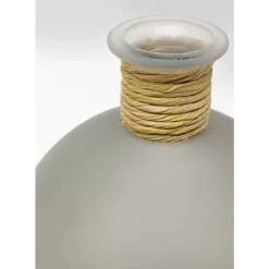 Vasen-KARE Design Vase Isola Belly Grau 25Cm