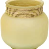 Vasen-KARE Design Vase Isola Storm Gelb 18Cm
