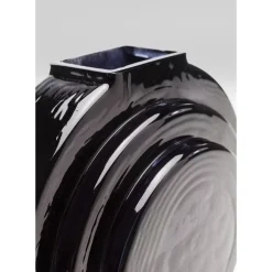 Vasen-KARE Design Vase Las Vegas Disc Schwarz
