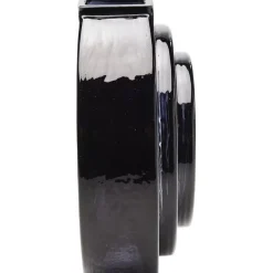 Vasen-KARE Design Vase Las Vegas Disc Schwarz