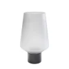 Vasen-KARE Design Vase Noble Ring Grau Matt 26Cm