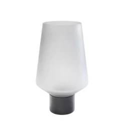 Vasen-KARE Design Vase Noble Ring Grau Matt 26Cm