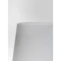 Vasen-KARE Design Vase Noble Ring Grau Matt 26Cm