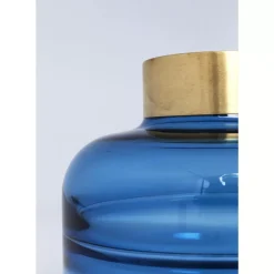 Vasen-KARE Design Vase Positano Belly Blau 21Cm