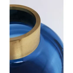 Vasen-KARE Design Vase Positano Belly Blau 21Cm