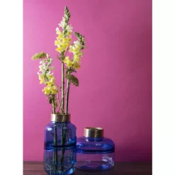 Vasen-KARE Design Vase Positano Belly Blau 21Cm