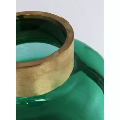 Vasen-KARE Design Vase Positano Belly Grun 21Cm