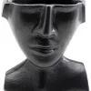Vasen-KARE Design Vase Rostro Schwarz 17Cm