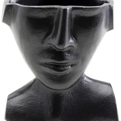 Vasen-KARE Design Vase Rostro Schwarz 17Cm