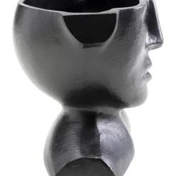 Vasen-KARE Design Vase Rostro Schwarz 17Cm