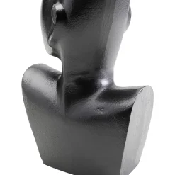Vasen-KARE Design Vase Rostro Side Schwarz 27Cm