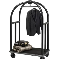 Kleinmöbel & Sonstiges-KARE Design Vip Gepackwagen Vegas Matt Schwarz