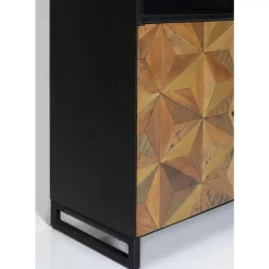 Regale-KARE Design Vitrine Illusion Gold 90X180Cm
