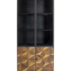 Regale-KARE Design Vitrine Illusion Gold 90X180Cm
