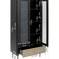 Regale-KARE Design Vitrine Milano 170X80