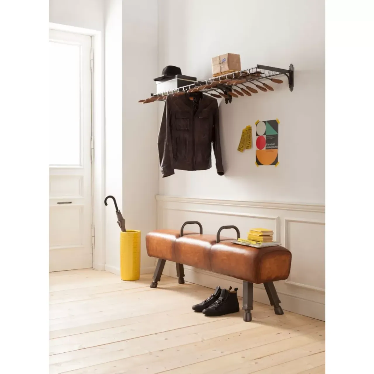 Kleinmöbel & Sonstiges-KARE Design Wandgarderobe Cosmopolitan (9-Tlg)