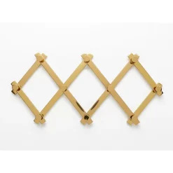 Kleinmöbel & Sonstiges-KARE Design Wandgarderobe Crossing Gold 9(+71)Cm