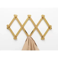 Kleinmöbel & Sonstiges-KARE Design Wandgarderobe Crossing Gold 9(+71)Cm