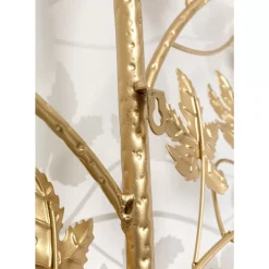 Kleinmöbel & Sonstiges-KARE Design Wandgarderobe Leafline Gold 93Cm