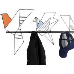 Kleinmöbel & Sonstiges-KARE Design Wandgarderobe Origami Bird 114Cm