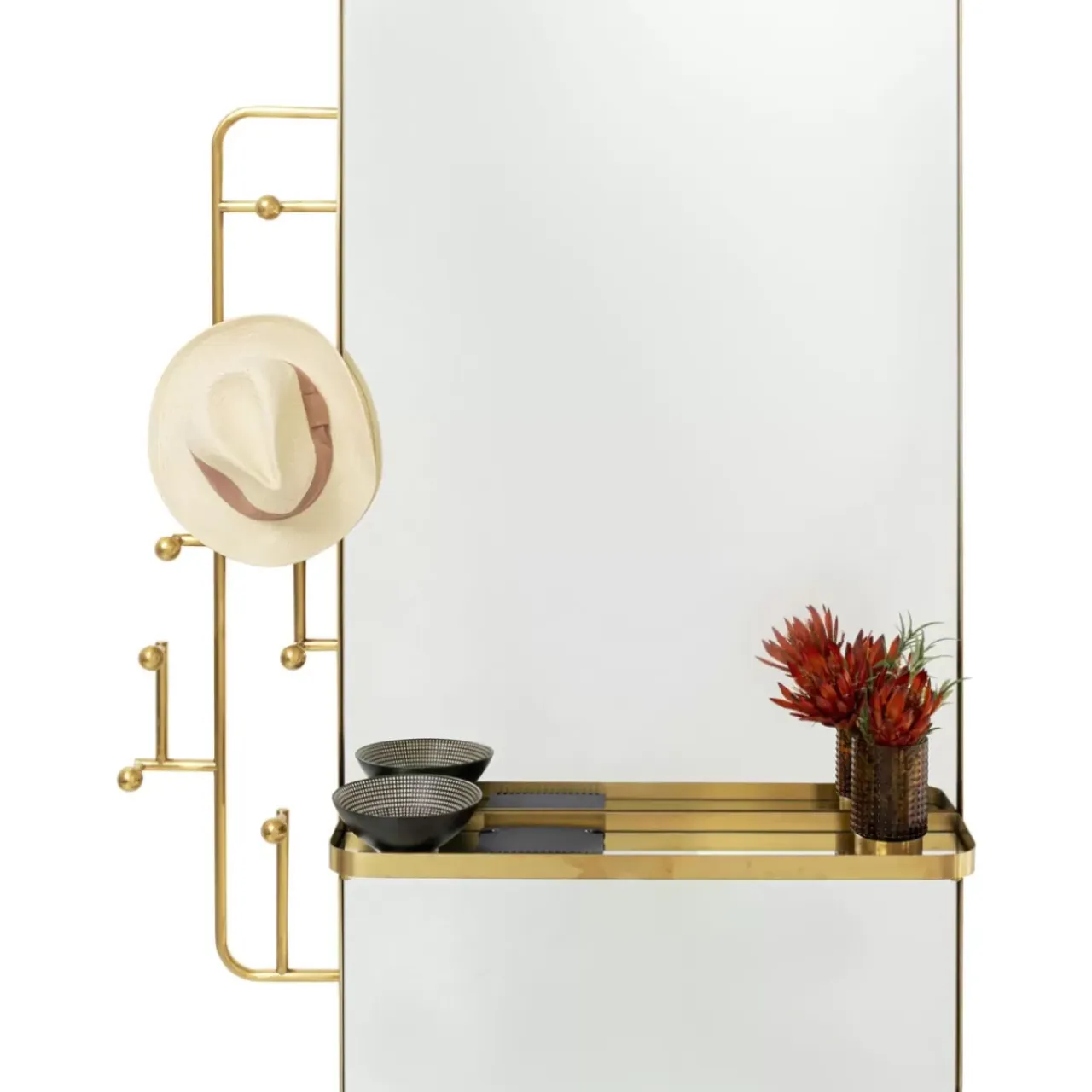 Kleinmöbel & Sonstiges-KARE Design Wandgarderobe Tristan Mirror 150X76Cm