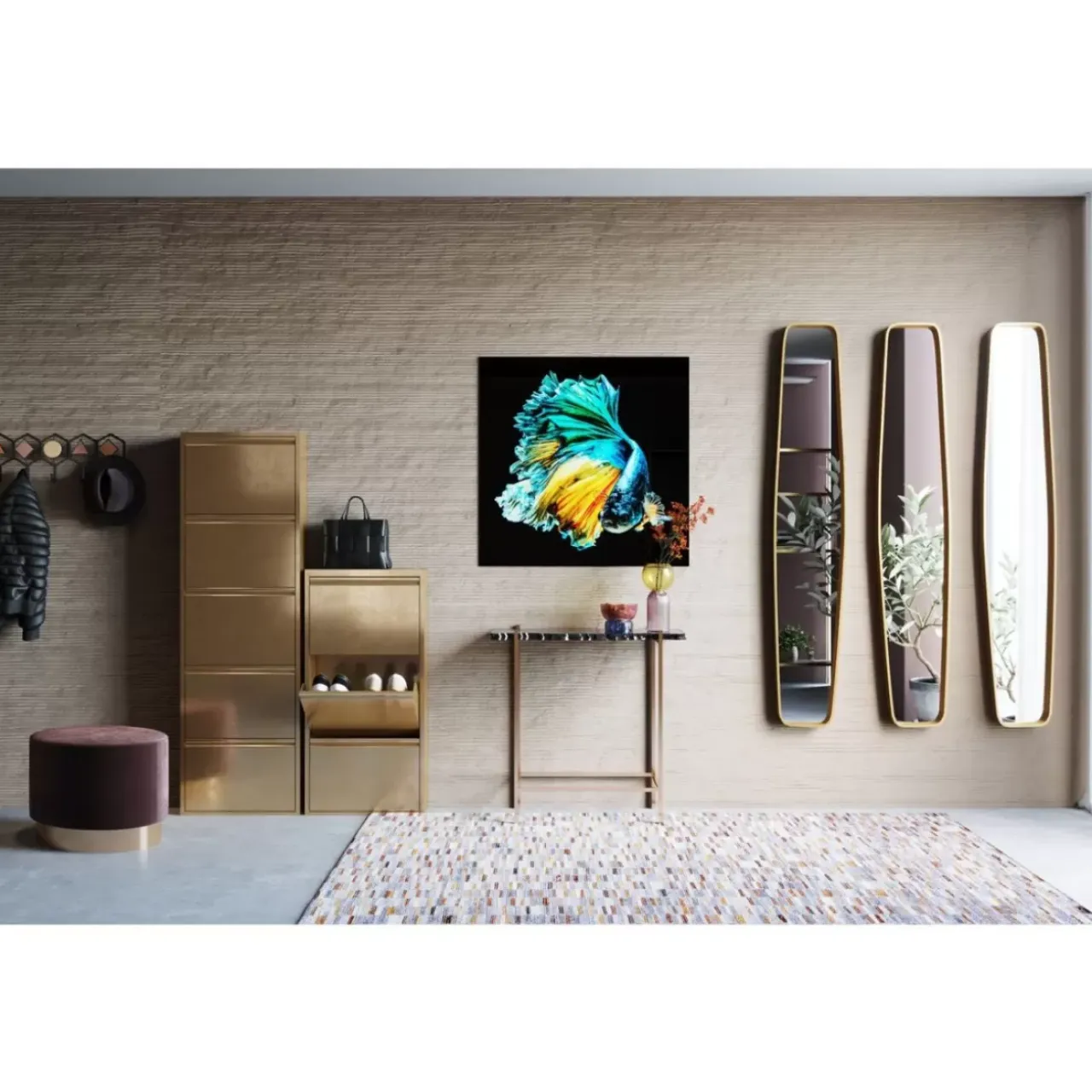 Kleinmöbel & Sonstiges-KARE Design Wandgarderobe Zelda 59Cm